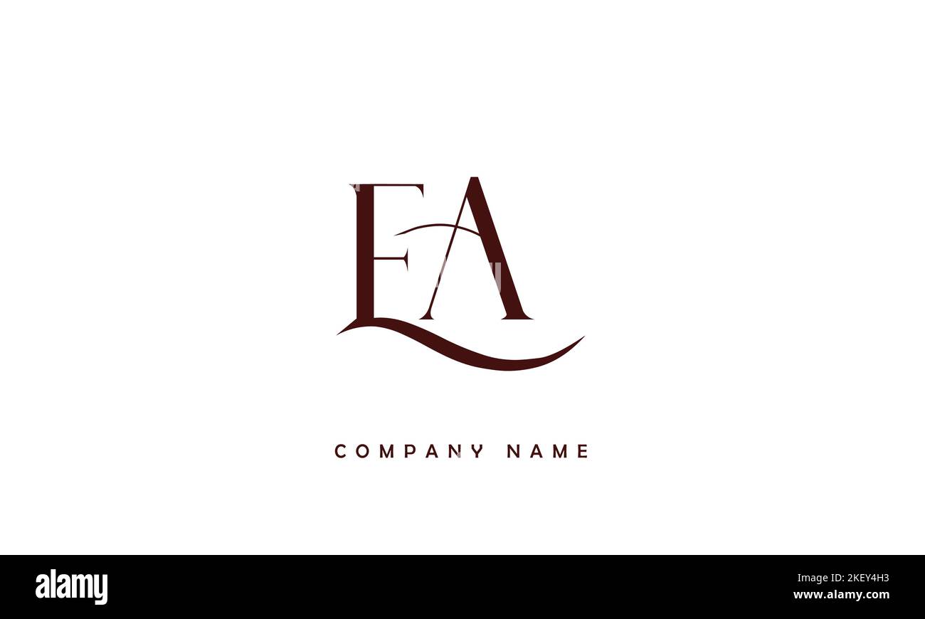 AE, EA Abstract Letters Logo Monogramm Stock Vektor