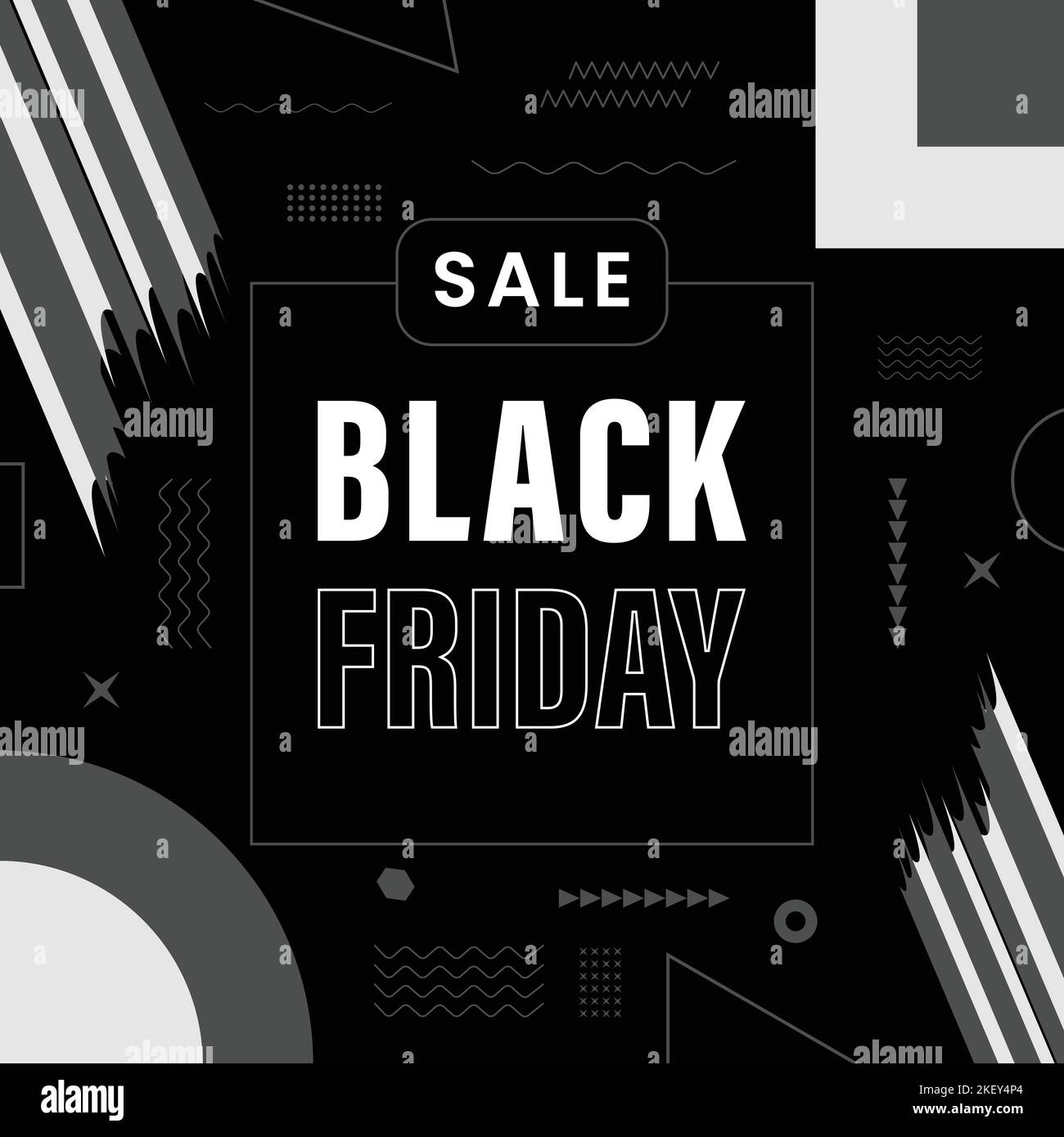 Simple Black Friday Banner Poster - Titelbild für Black Friday Business Sale Page Stock Vektor