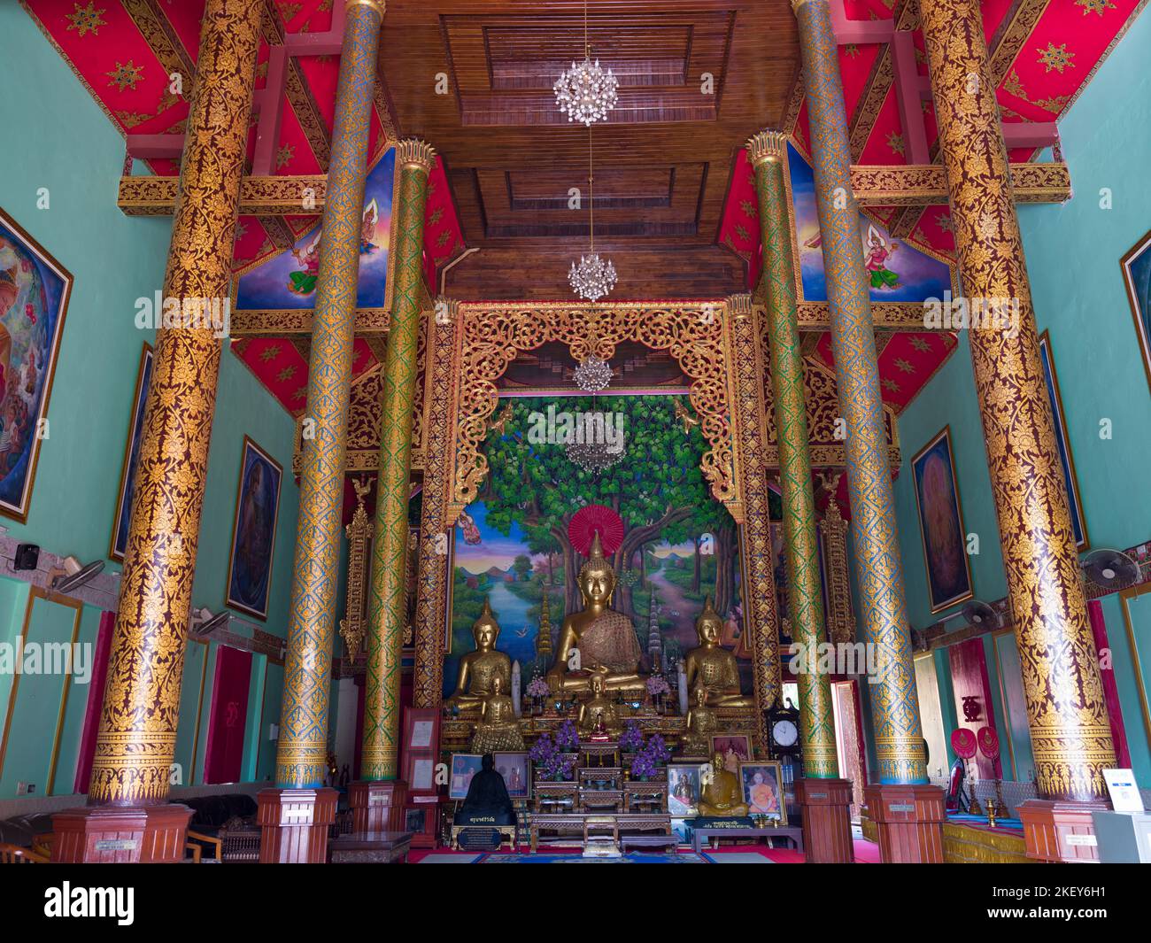 Mueang Chiang Rai, Thailand. 15. November 2022; Wat Sri Boon Ruang Tempel Stockfoto