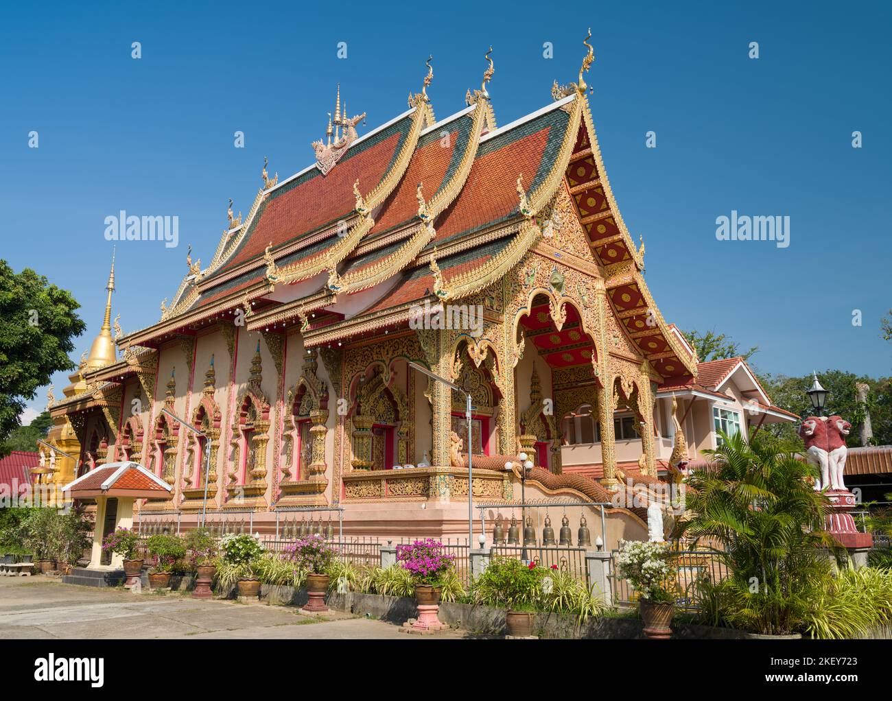 Mueang Chiang Rai, Thailand. 15. November 2022; Wat Sri Boon Ruang Tempel Stockfoto