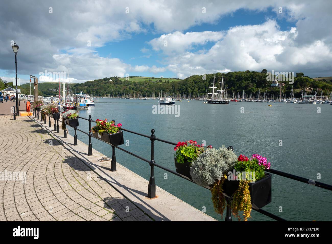 River Dart ar Dartmouth, Devon, Großbritannien Stockfoto