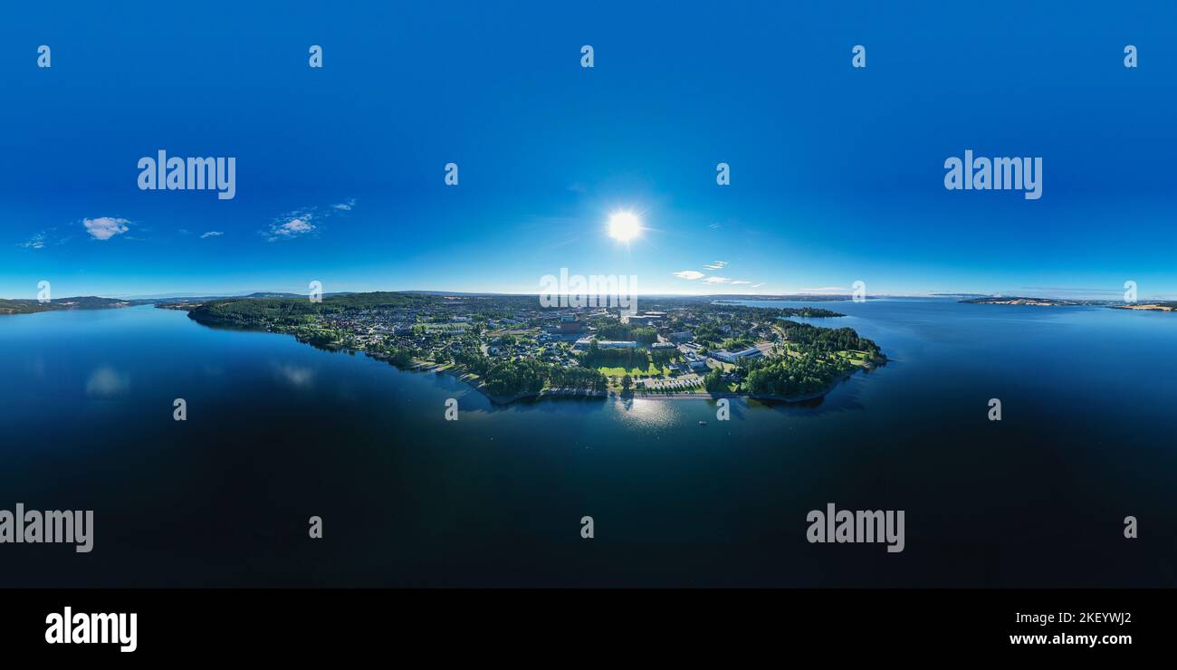 Hamar Urlaub mit der Drohne ein Traum wird wahr: Ein Ort zum Entspannen Stockfoto