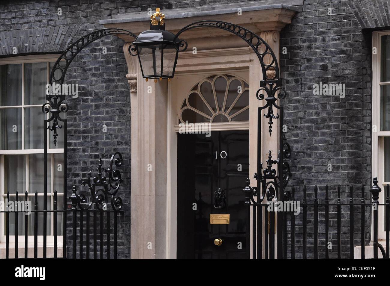 Nr. 10 Downing Street, London, Großbritannien Stockfoto