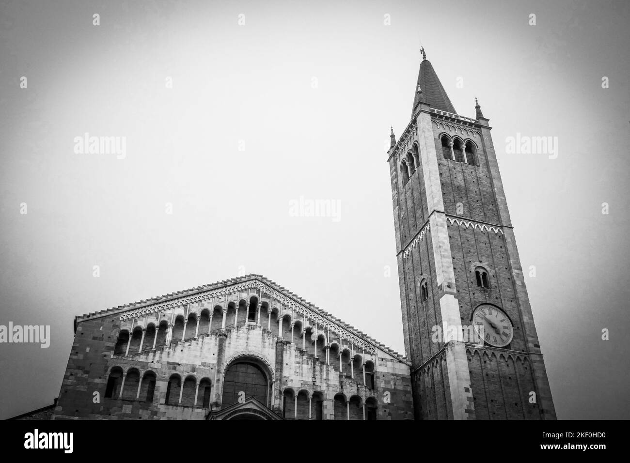 Die Kathedrale von Parma, Cattedrale di Parma, in Italien, bei Tag Stockfoto