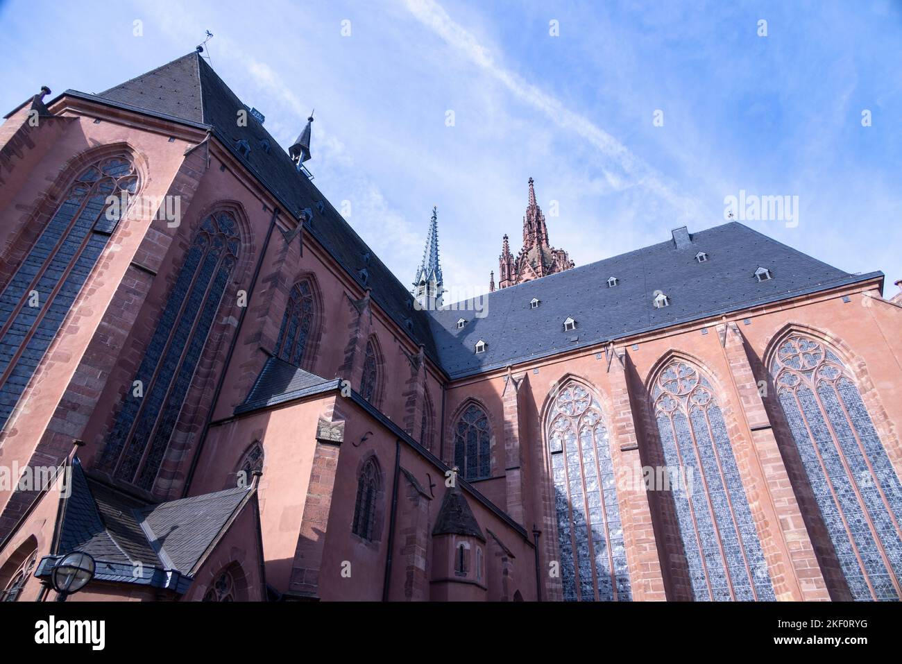 Außenansicht, Kaiserdom Sankt Bartholomäus, Kaiserdom St. Bartholomäus, Frankfurt, Deutschland Stockfoto