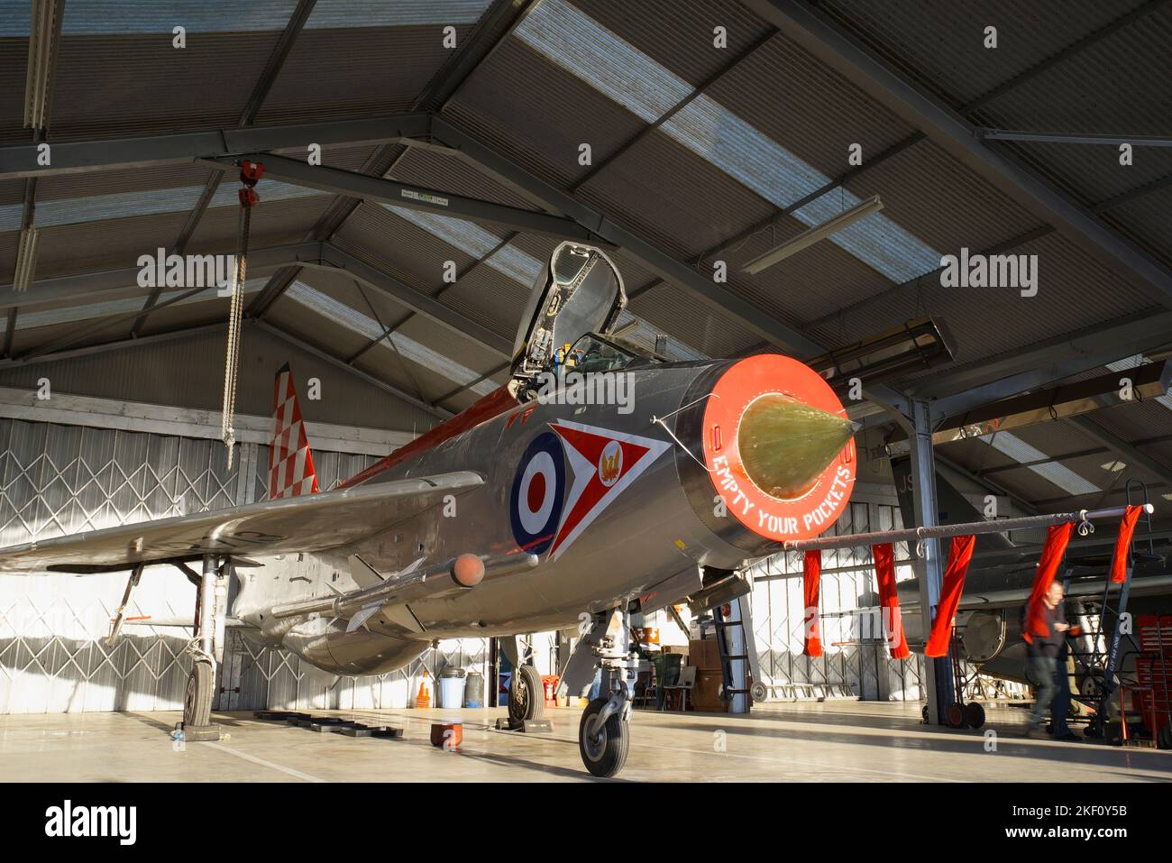 English Electric, /BAC Lightning F3, XR713/XR718, Lightning Preservation Group Evening Engine Run, 12.. November 2022, Bruntingthorpe, England, Stockfoto