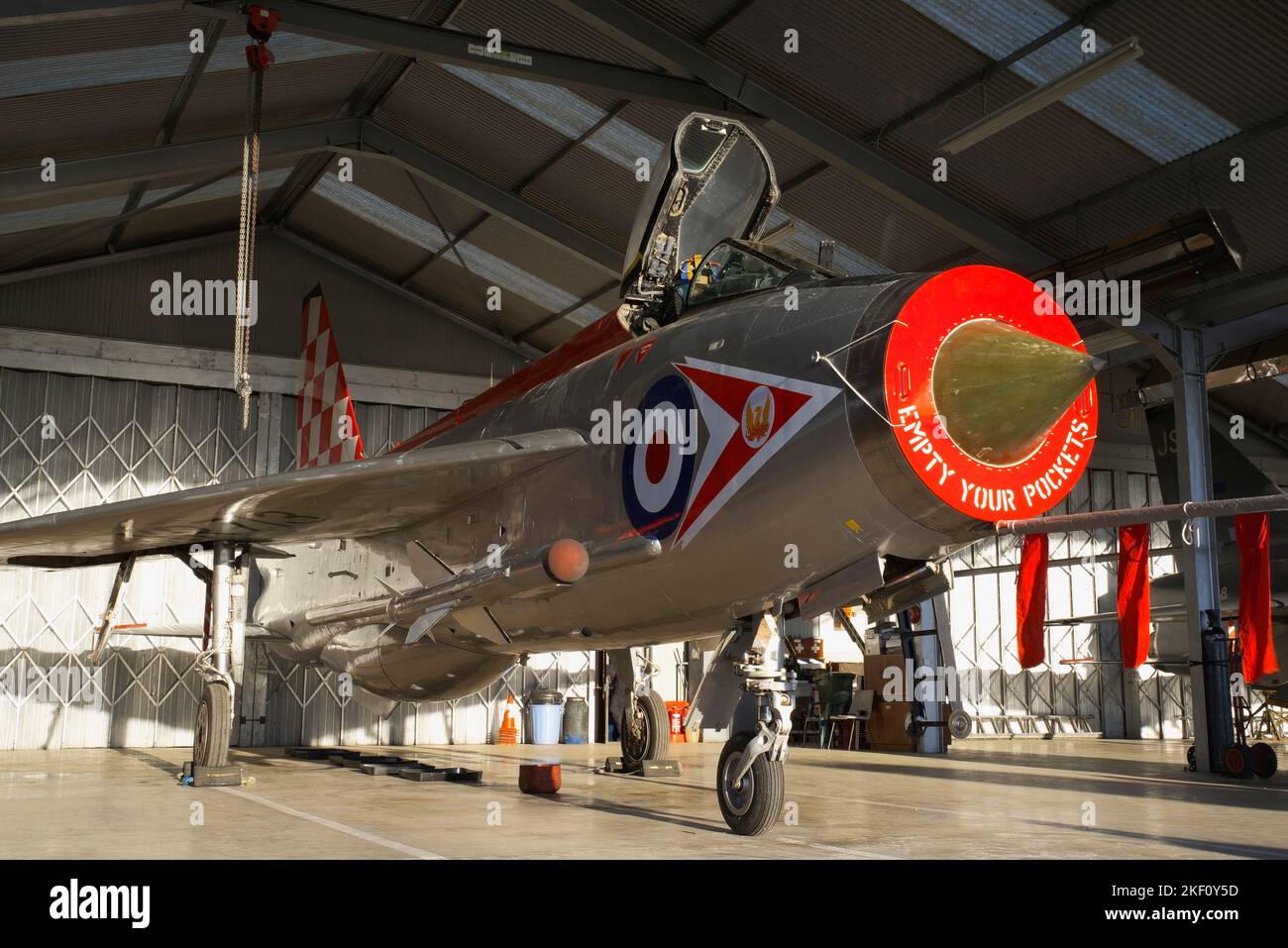 English Electric, /BAC Lightning F3, XR713/XR718, Lightning Preservation Group Evening Engine Run, 12.. November 2022, Bruntingthorpe, England, Stockfoto