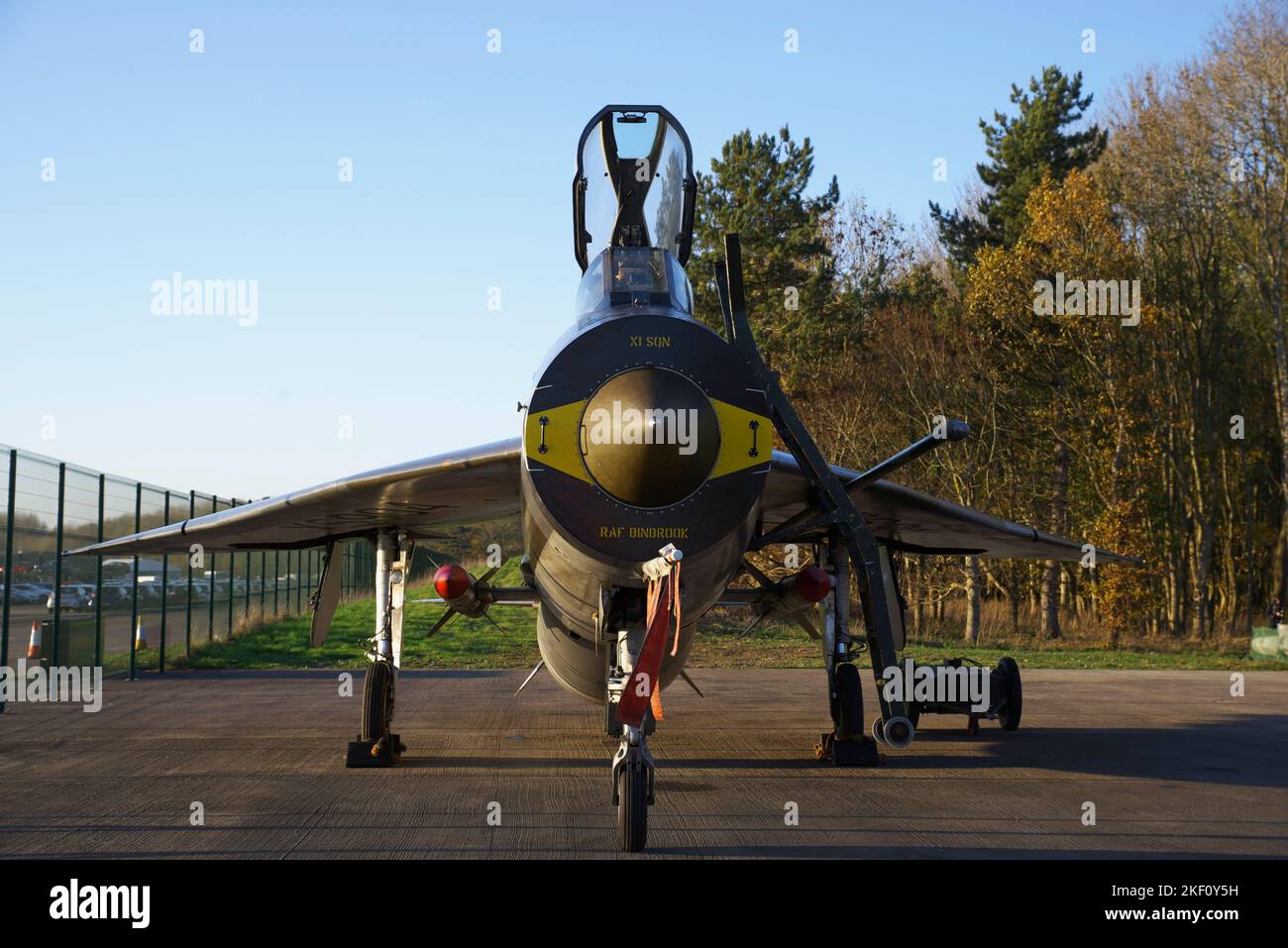 English Electric, /BAC Lightning F6, XS904, Lightning Preservation Group Evening Engine Run, 12.. November 2022, Bruntingthorpe, England, Stockfoto