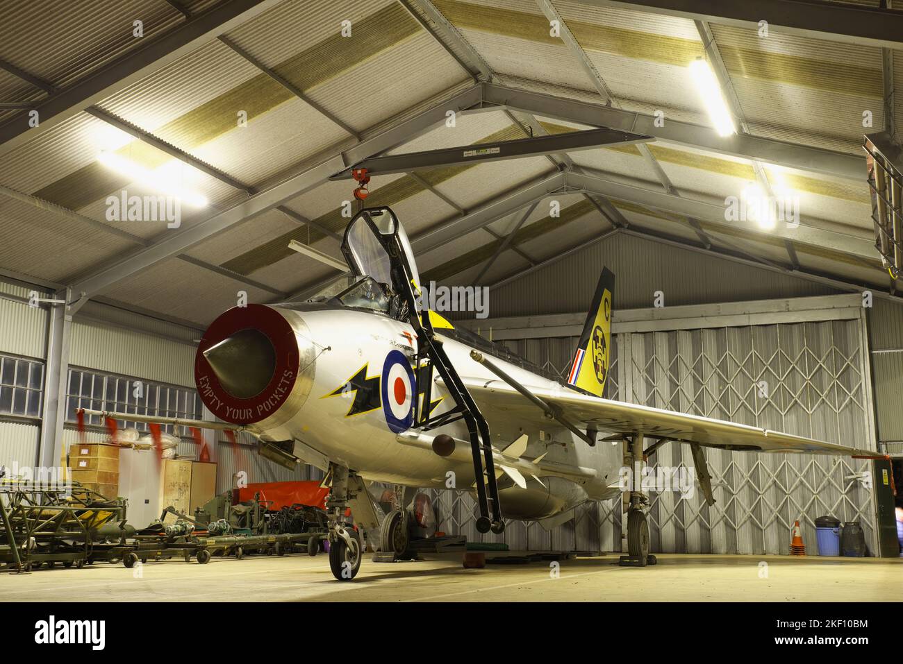 English Electric, /BAC Lightning F3, XR713/XR718, Lightning Preservation Group Evening Engine Run, 12.. November 2022, Bruntingthorpe, England, Stockfoto