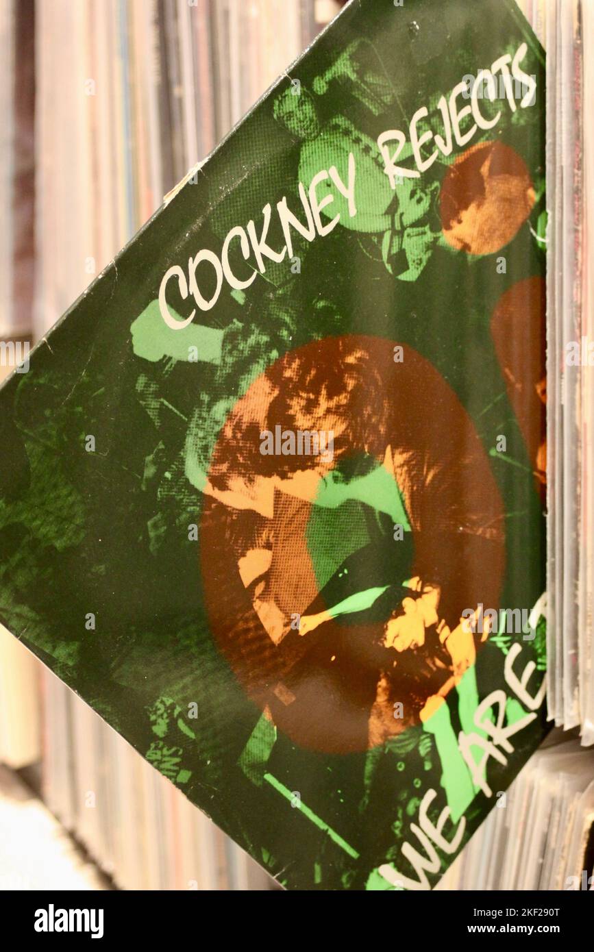Cockney Rejects Wir sind das Unternehmen im Vinylformat Stockfoto