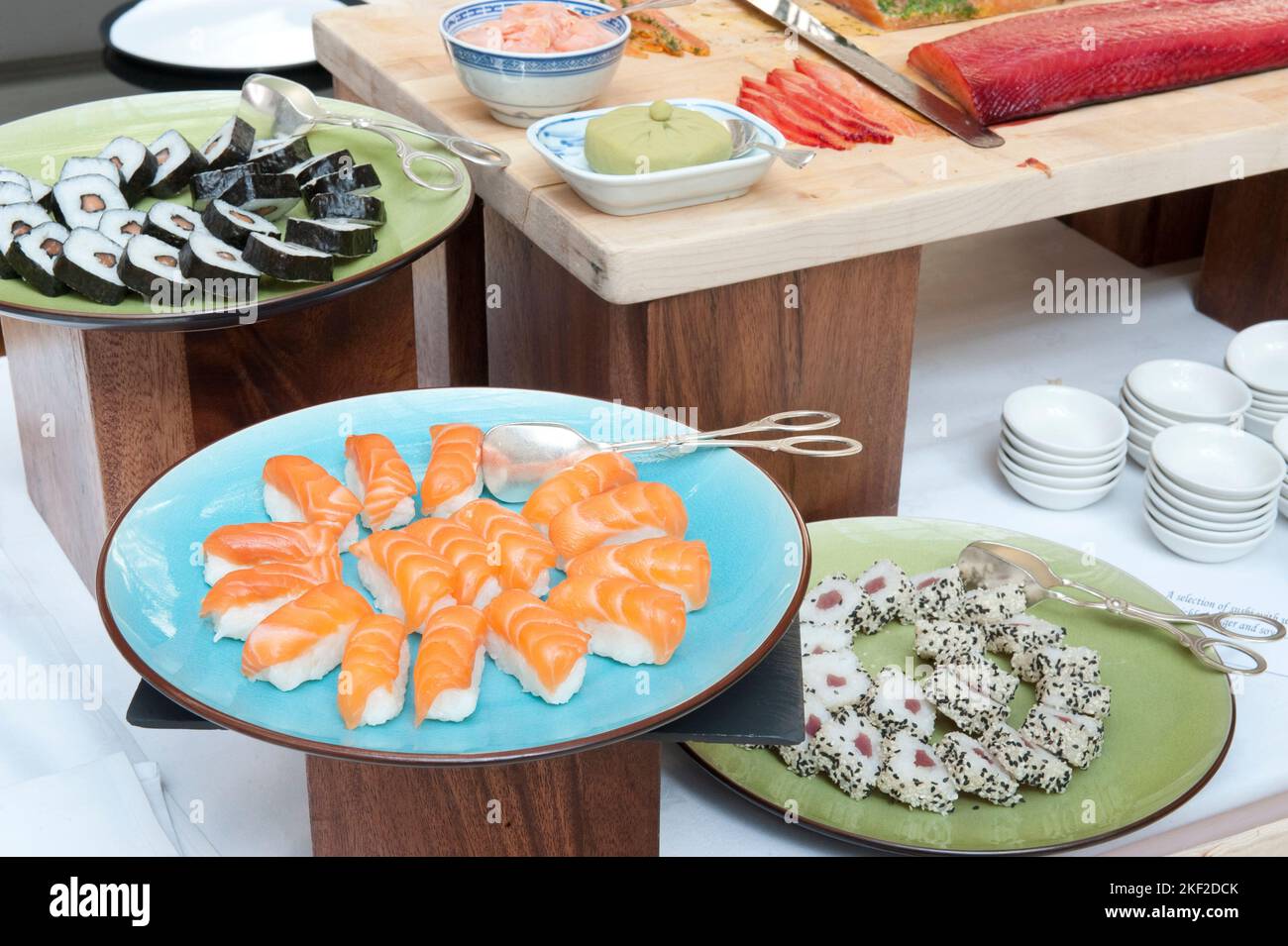 Sushi-Buffet Stockfoto