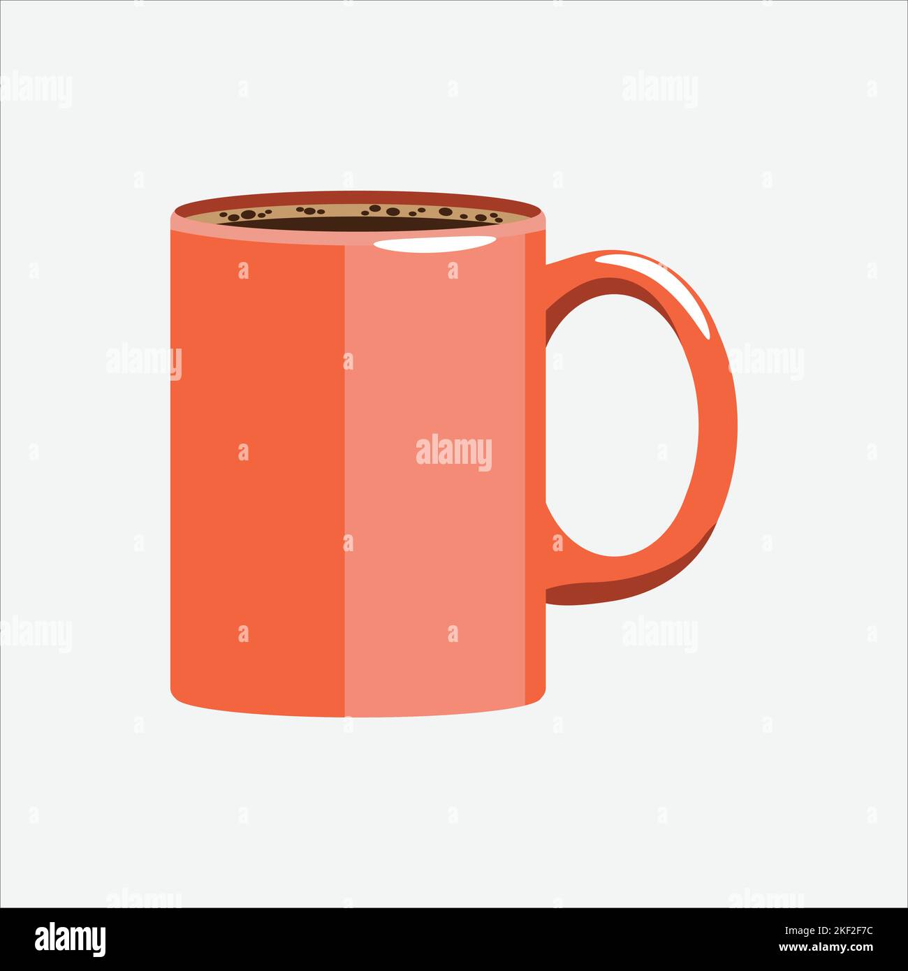 Symbol Für Kaffeetasse. Cafe-Konzept, Cartoon von Sichel Vektor-Symbol für Web-Design isoliert auf weißem Hintergrund - Vektor. Vektorgrafik Stock Vektor