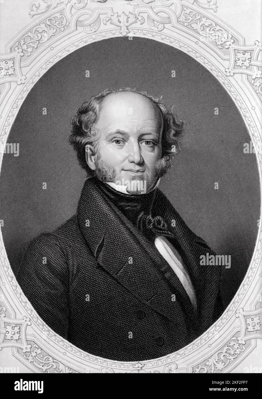 1800S PORTRÄT MARTIN VAN BUREN 8TH PRÄSIDENT DER VEREINIGTEN STAATEN BEIM BLICK AUF DAS KAMERABILD VON HENRY INMAN UM 1812 - Q53259 CPC001 HARS POLITIK DIENTE 8TH KONZEPTIONELLE NEW YORK ACHTEN STILVOLLE 1840 STAATSSEKRETÄR CIRCA DEMOKRATEN MARTIN VAN BUREN STAATSMANN ZEHNTER SCHWARZ-WEISSER GRÜNDER NEW YORKER OLD FASHIONED Stockfoto