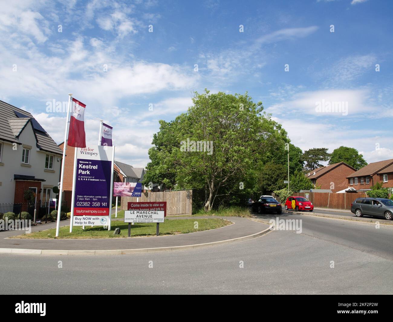 New Taylor Wimpey Development, Kestrel Park, in Bursledon, Hampshire, Großbritannien Stockfoto