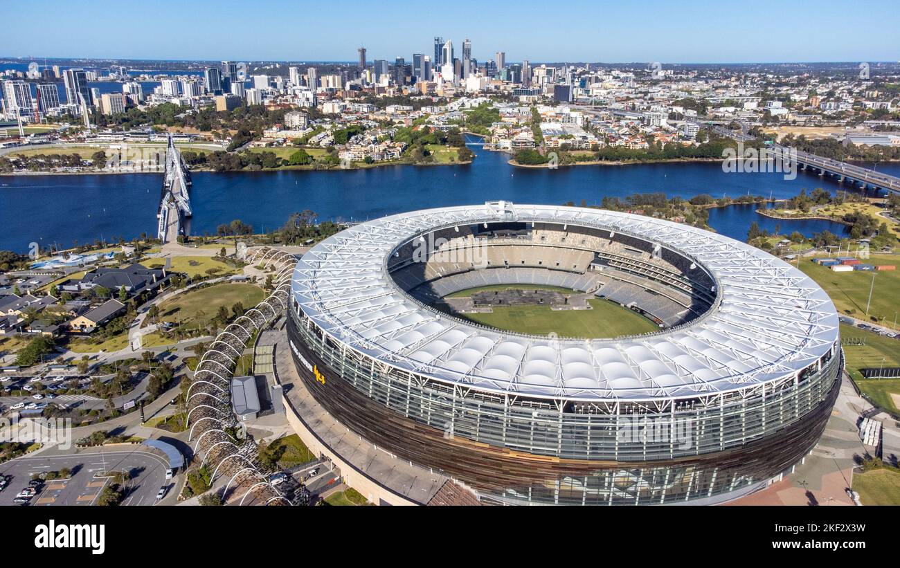 Optus Stadium oder Perth Stadium, Perth, WA, Australien Stockfoto