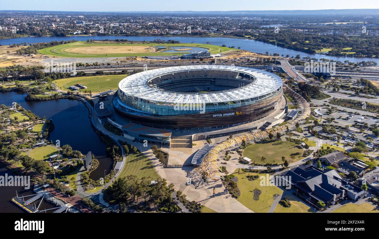Optus Stadium oder Perth Stadium, Perth, WA, Australien Stockfoto