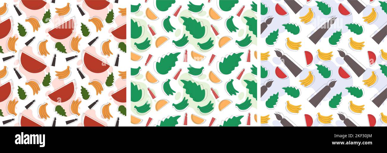Happy Kwanzaa Holiday African nahtlose Muster-Design mit Festival-Stil-Element auf Vorlage Hand gezeichnet Cartoon flache Illustration Stock Vektor