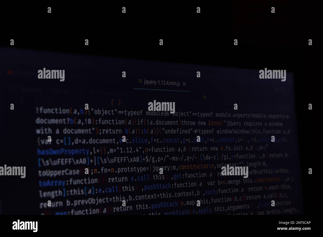 Code Programmierung Computer Programmierer Technologie Entwickler abstrakten Hintergrund Stockfoto