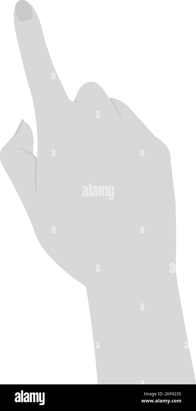 Abbildung: Berühren des Handybildschirms mit einem Finger Stock Vektor