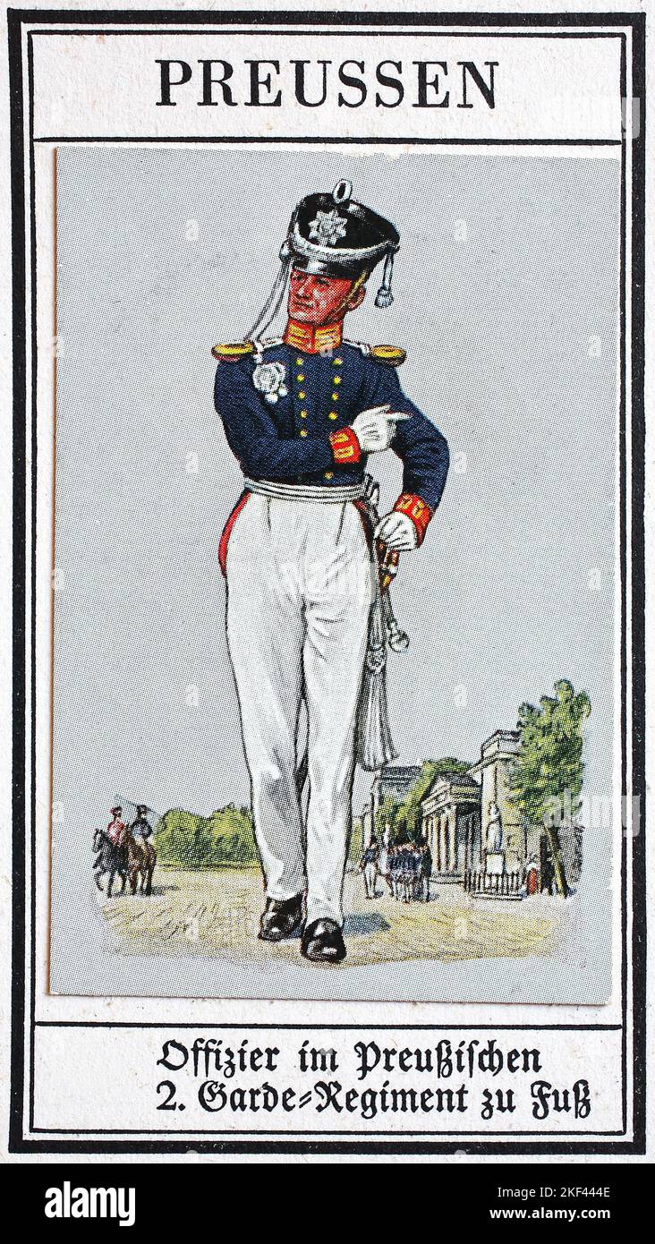Deutsche Uniformen des 19.. Jahrhunderts, Wache - Infanterie: Preußen ...