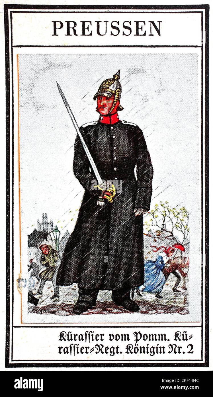 Deutsche Uniformen des 19.. Jahrhunderts, Linien Kavallerie Preußen