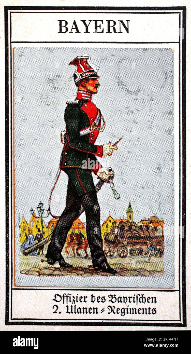 Deutsche Uniformen des 19.. Jahrhunderts, Linien Kavallerie Bayern
