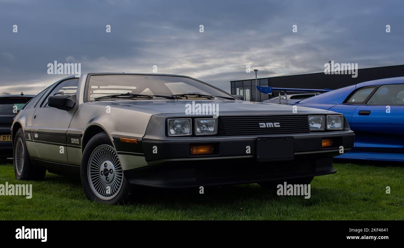 Das berühmte DMC DeLorean im Haynes Motormuseum Stockfoto