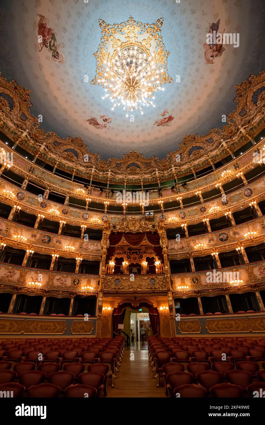 Innenansicht, Theater, Teatro La Fenice, Venedig, Venetien, Italien Stockfoto