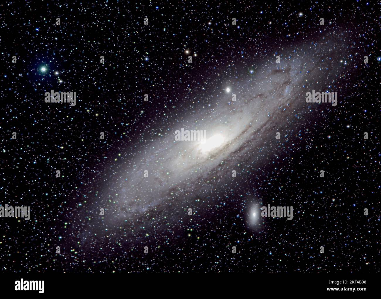 Andromeda-Galaxie Leinwandbild Von Islandburner - Wandbild, Poster Im Format 80x40cm