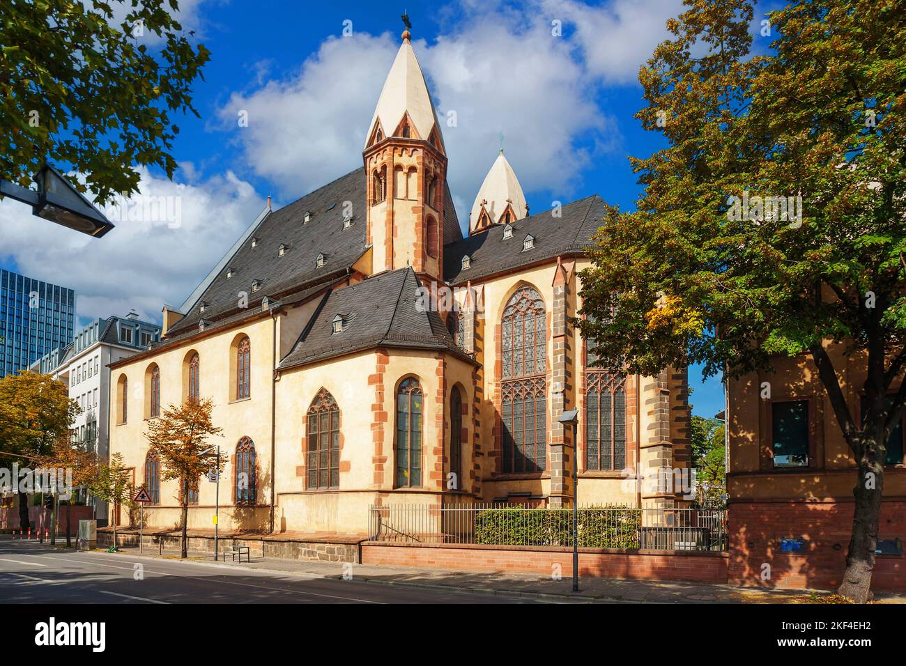 Frankfurt am Main, Hessen, Deutschland, St. Leonhard, Kirche, Leonhardskirche, römisch-katholisch, Religion, Stockfoto
