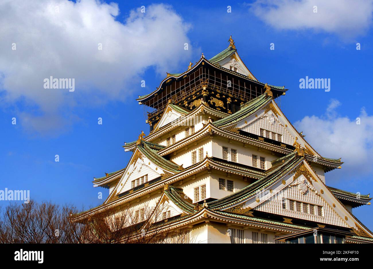 Asien, Japan, der Hauptturm vom Osaka Schloss; Ozakajo, Stockfoto