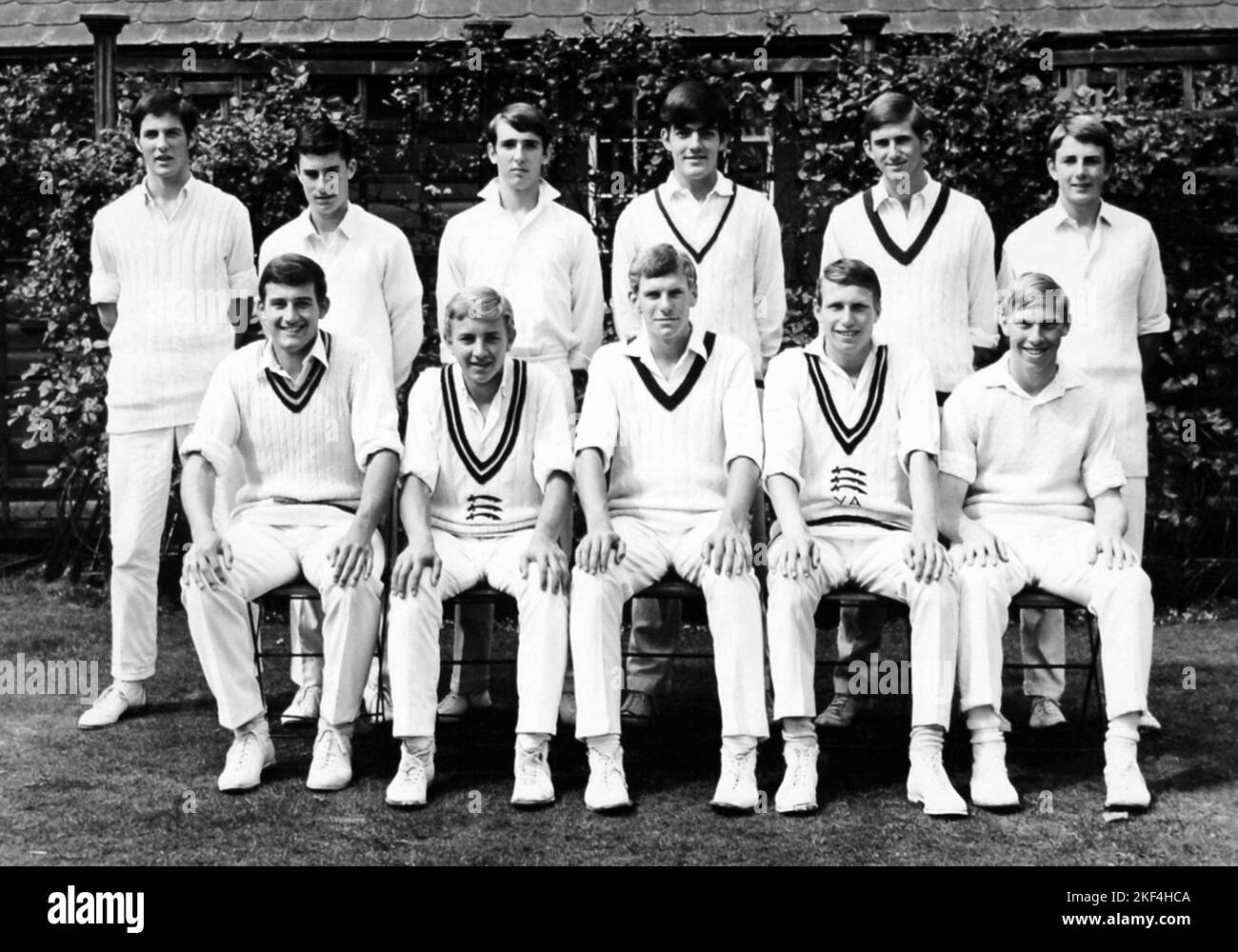 Junge AmateurInnen der Middlesex Team-Gruppe Stockfoto