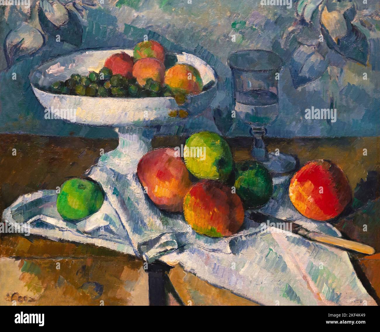 Stillleben mit Obstschale, Paul Cezanne, 1879-1880, MOMA, New York, USA, Nordamerika, Stockfoto