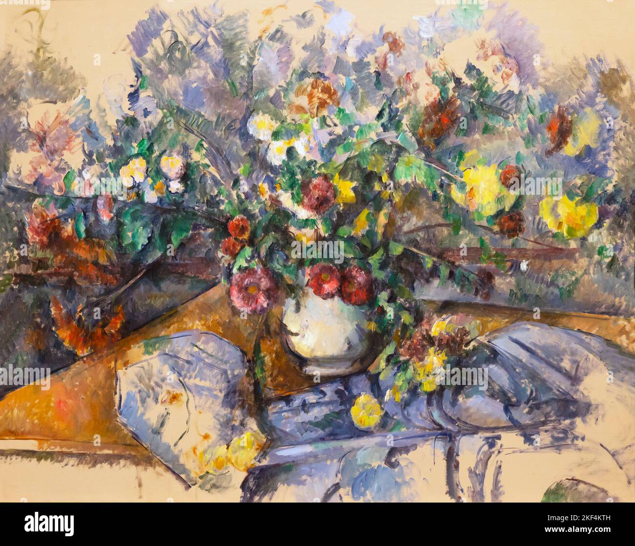 Großer Blumenstrauß, Paul Cezanne, um 1892-1895, Nationalmuseum für Moderne Kunst, Tokio, Japan Stockfoto