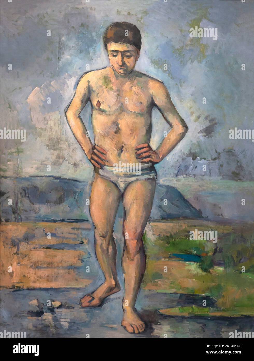 The Bather, Paul Cezanne, um 1885, MOMA, New York, USA Stockfoto