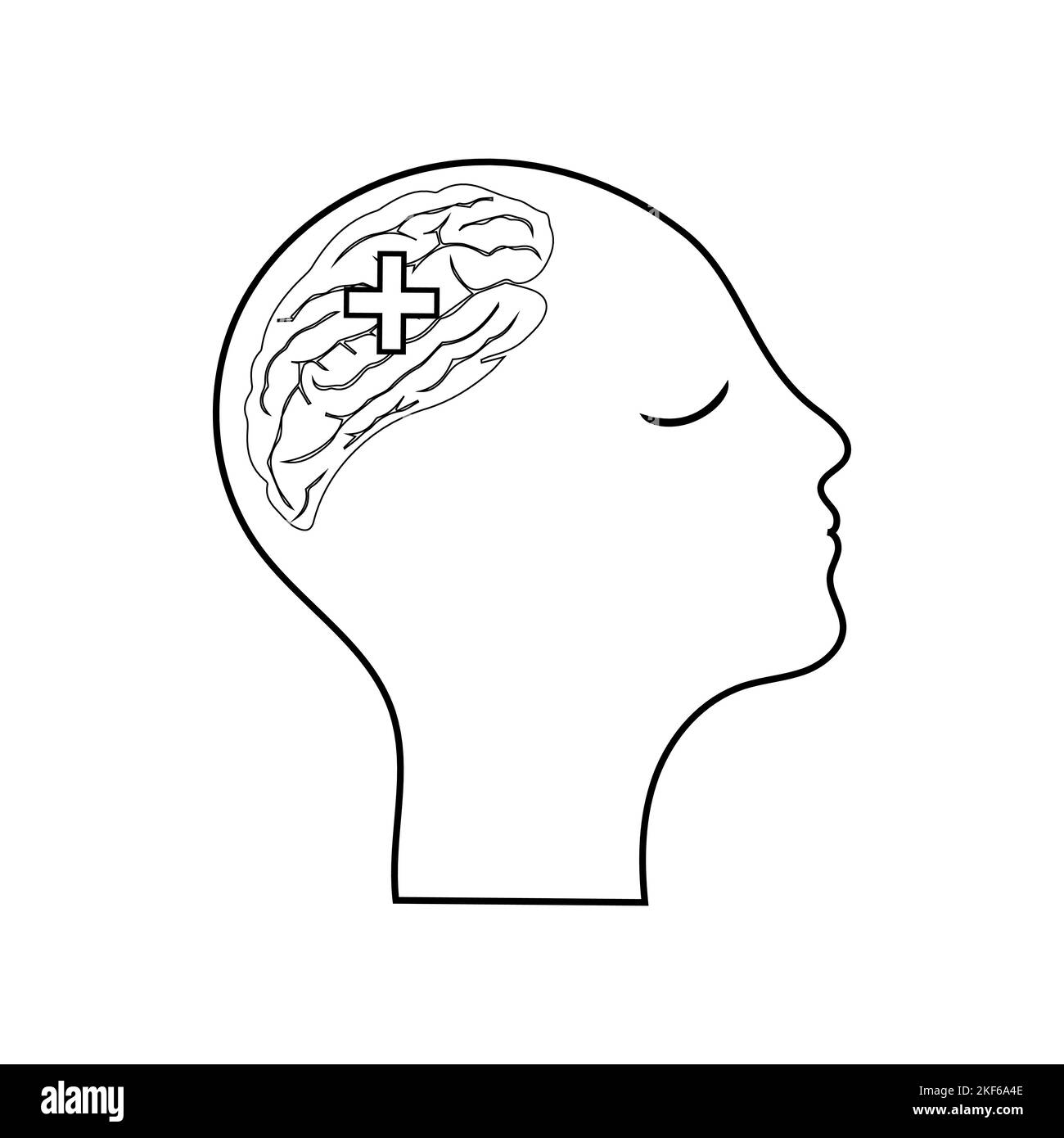 Welt psychische Gesundheit Tag Vektor-Illustration. Ideal für Banner, Poster, Grußkarten und Postkarten Stock Vektor