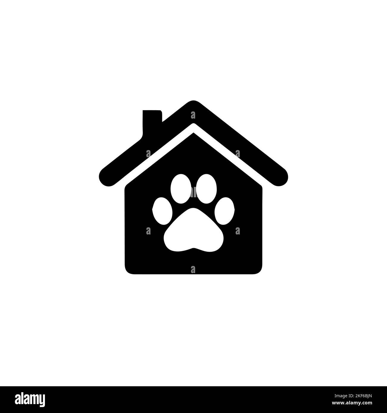 Set mit TierpfotenAufdruck. Hund oder Katze Fußabdruck Vektor Grafik