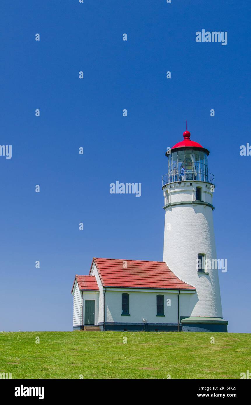 Cape Blanco Lighthouse im südlichen Oregon Stockfoto