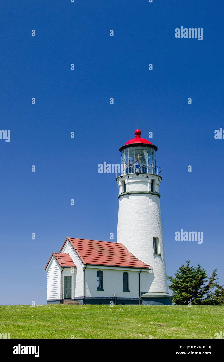 Cape Blanco Lighthouse im südlichen Oregon Stockfoto