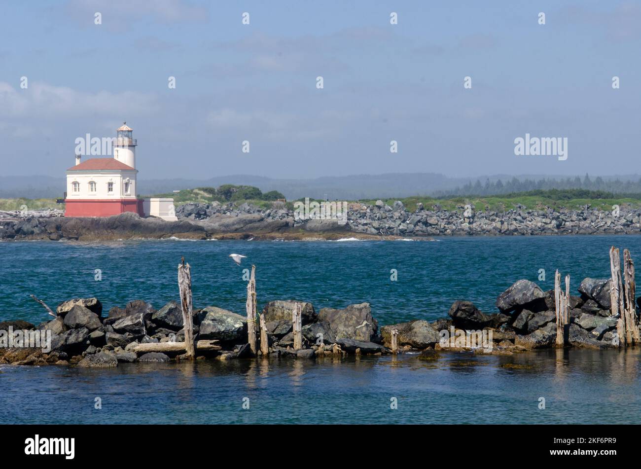 Coquille River Lighthouse in Bandon, Oregon Stockfoto