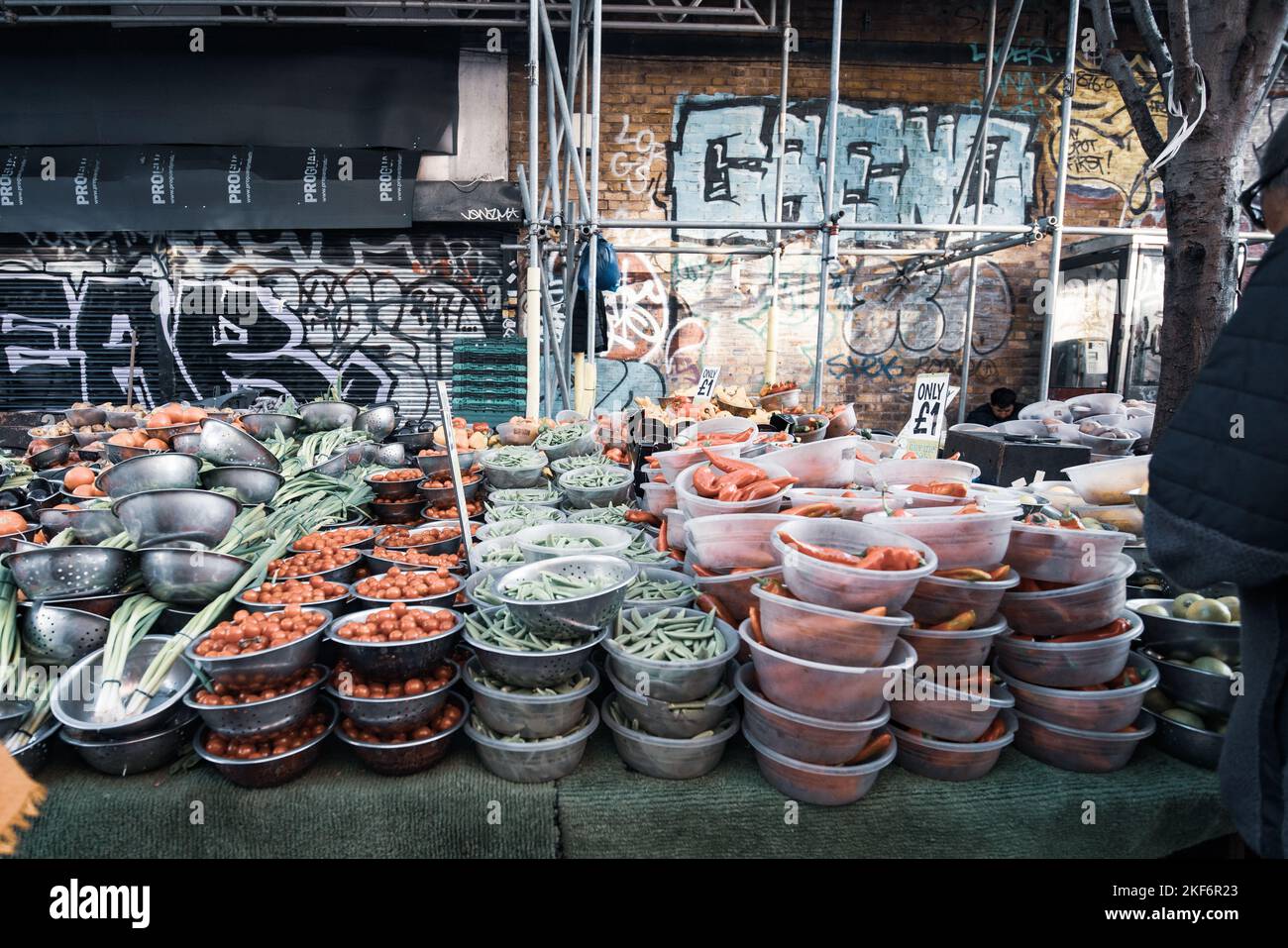 Imbissstand in Peckham, einem Bezirk im Südosten von London, England, Großbritannien Stockfoto