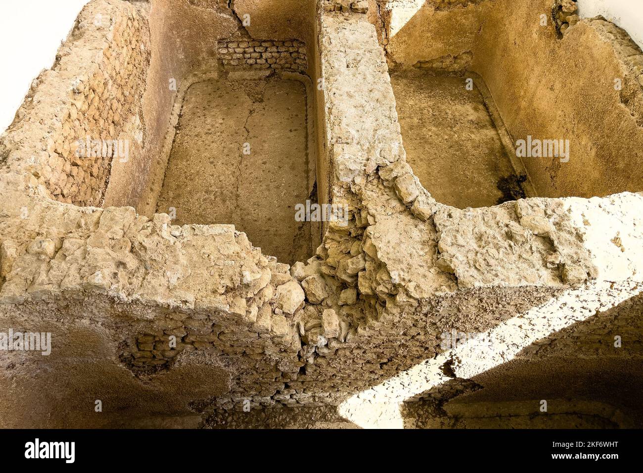 Eine alte Mauer im Governor's Palace Hotel in Lissabon Stockfoto