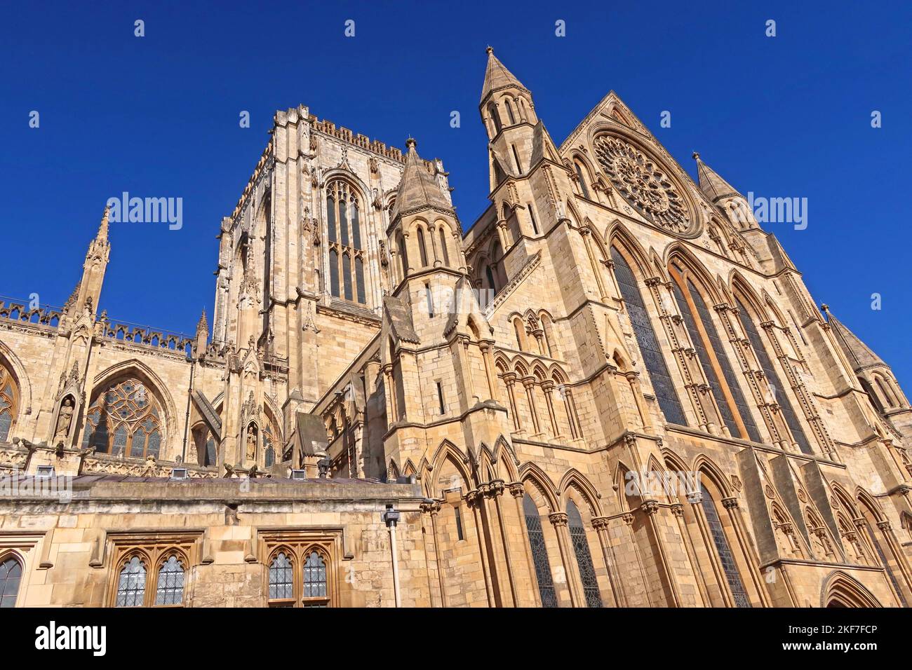 York Minster, Deangate, York, Yorkshire, England, UK, YO1 7HH Stockfoto