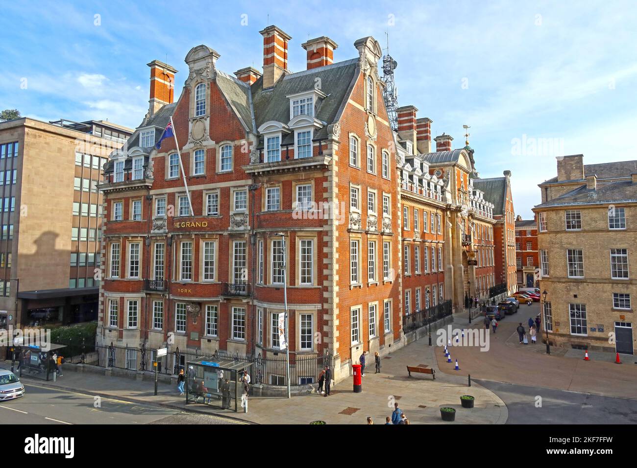 Das Grand Hotel, Station Rise, York, Yorkshire, England, UK, YO1 6GD Stockfoto