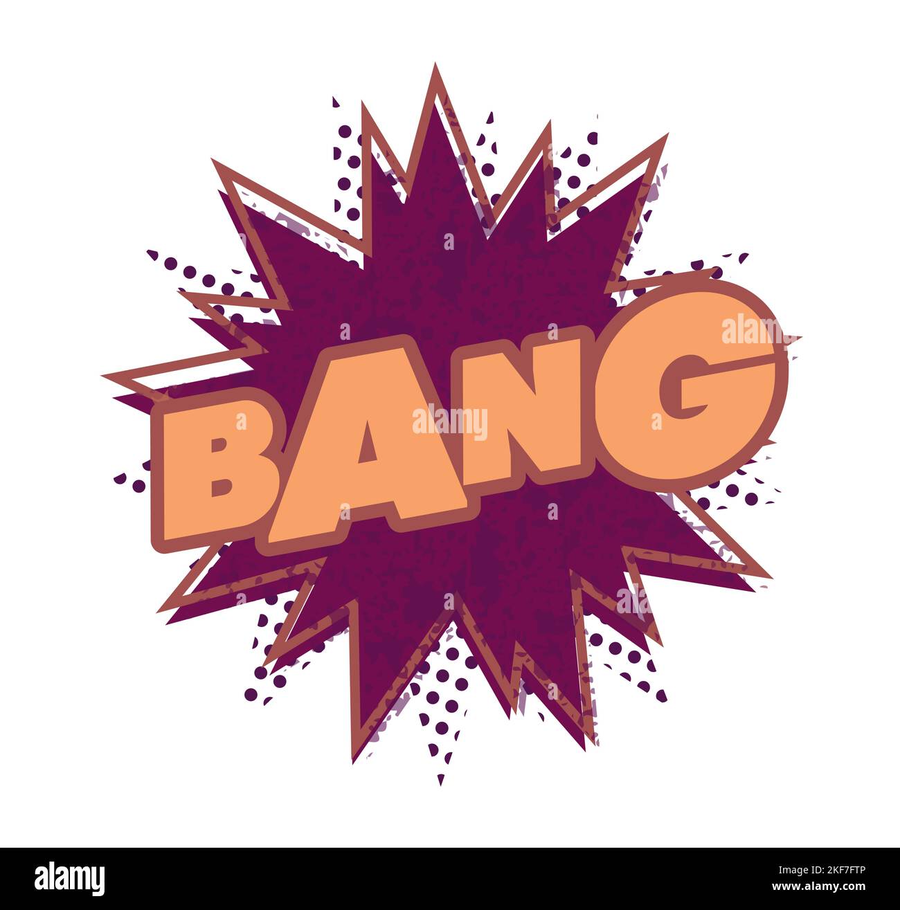 Bang Bang. Pop Art. Comic Explosion. Vektor Der Zeichenvorlage. Designvorlage. Stock Vektor