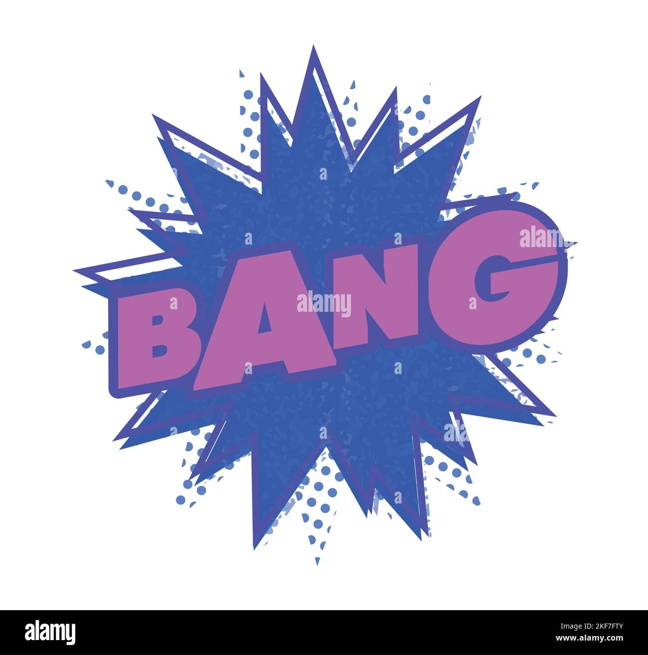 Bang Bang. Pop Art. Comic Explosion. Vektor Der Zeichenvorlage. Designvorlage. Stock Vektor