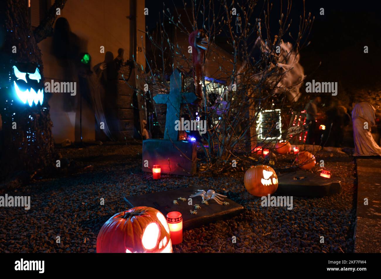 Aachen Oktober 2022: Halloween heißt der Volksbräuche am Abend und in der Nacht vor dem Hochfest Allerheiligen, vom 31.. Oktober bis Novem Stockfoto
