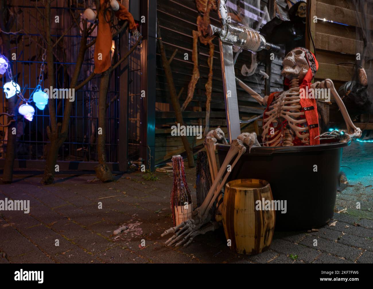 Aachen Oktober 2022: Halloween heißt der Volksbräuche am Abend und in der Nacht vor dem Hochfest Allerheiligen, vom 31.. Oktober bis Novem Stockfoto