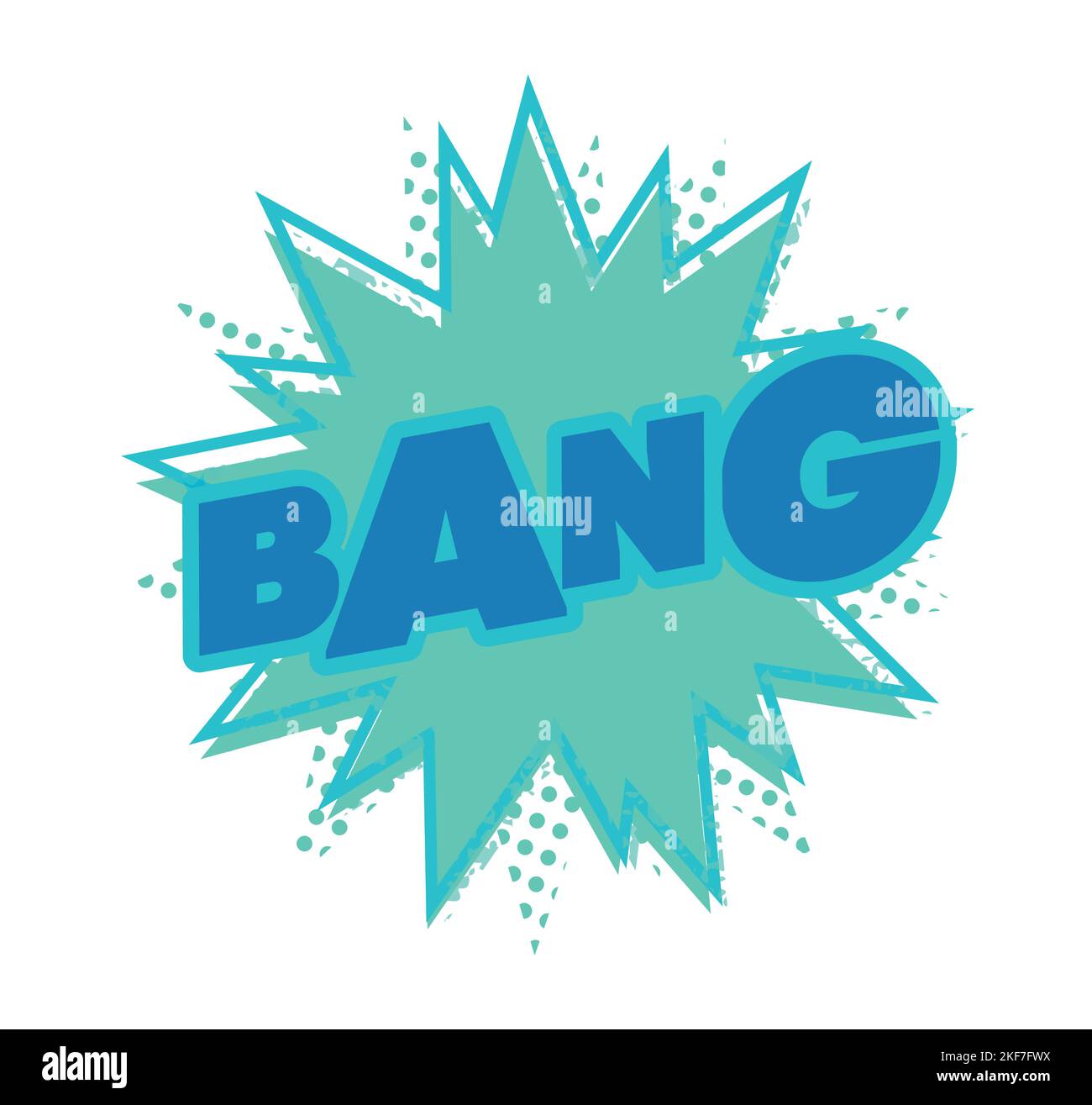 Bang Bang. Pop Art. Comic Explosion. Vektor Der Zeichenvorlage. Designvorlage. Stock Vektor