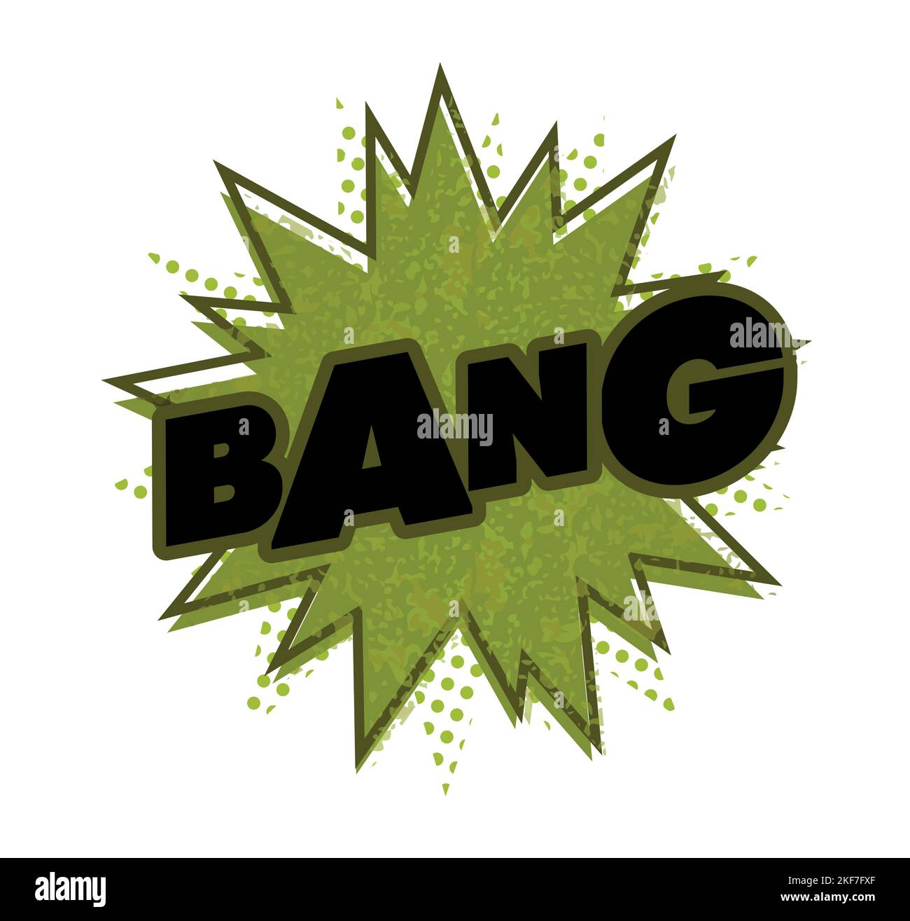 Bang Bang. Pop Art. Comic Explosion. Vektor Der Zeichenvorlage. Designvorlage. Stock Vektor